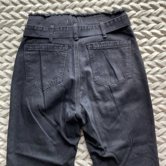 Black Denim Pleated Pants - Picture 7 of 7